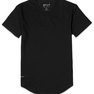 Bylt Basics - drop cut t-shirt - medium - black - lux blend